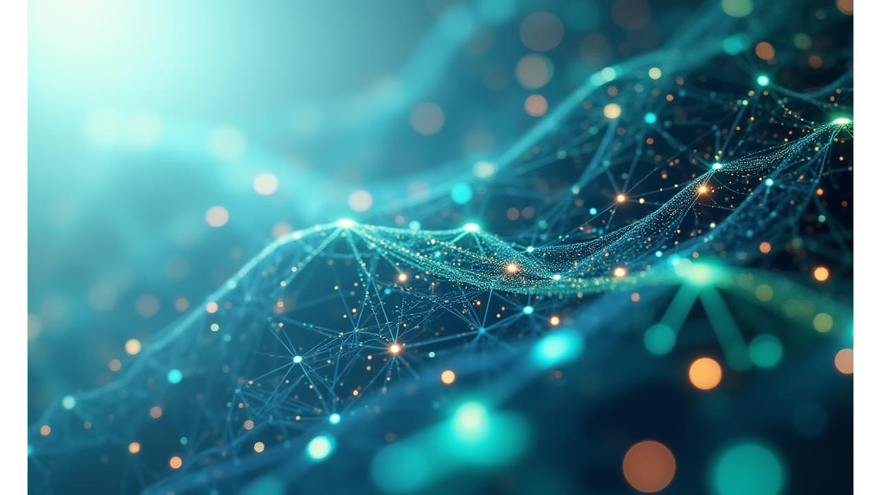 Abstract visualization of a robust AI technology stack with neural networks and cloud infrastructure. Northern Pixels AI innovation.
