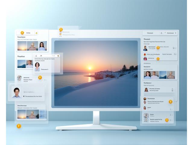A screenshot of a collaborative photo editing interface showing multiple cursors, comments, and real-time updates on an image, emphasizing teamwork.