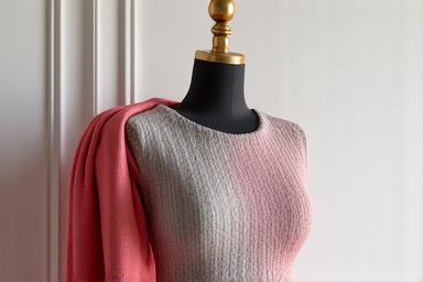 Stylish clothing on a mannequin with a clean, white background