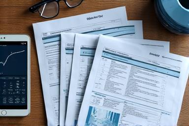 Research papers and charts