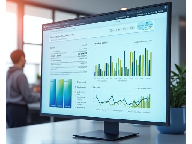 Visual representation of an analytics dashboard showing workflow efficiency metrics with clear improvements.