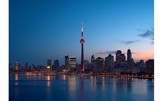 Toronto skyline at dusk, representing local market expertise